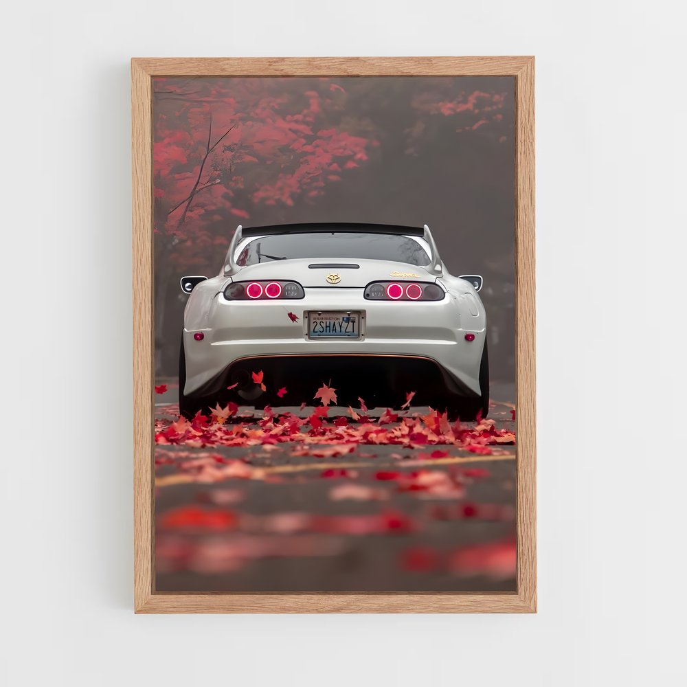 Poster Corvette et Cerisier Rouge – affiche Toyota (vue 4)